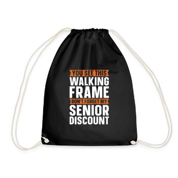 Pension de retraité drôle - Sac de sport léger - noir - Devant