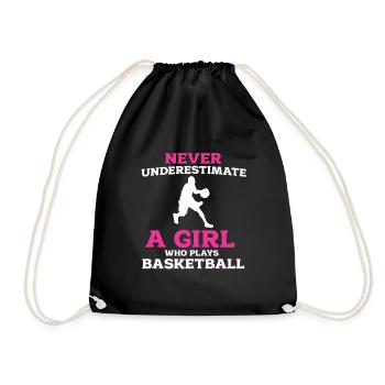 Basketball - Turnbeutel - Schwarz - Vorne