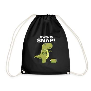 One Leg Joke Humor Gift - Drawstring Bag - black - Front