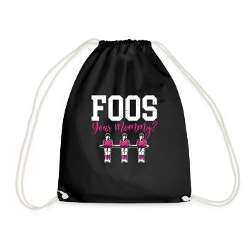 Foos Your Mommy Women Foosball Player Baby-foot - Sac de sport léger - noir - Devant