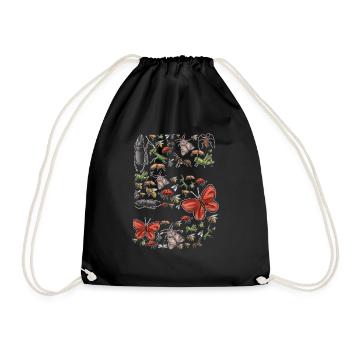 Insect collectors, insects, beetle lovers, entomologists - Drawstring Bag - black - Front