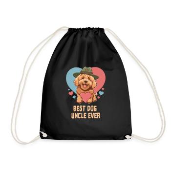 Meilleur chien Oncle Jamais Goldendoodle Chien Papa Chien mignon - Sac de sport léger - noir - Devant