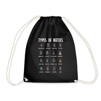 Insect collectors, insects, beetle lovers, entomologists - Drawstring Bag - black - Front