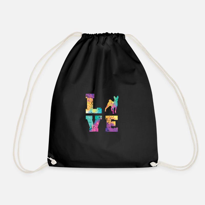 Basenji Love - Turnbeutel - Schwarz