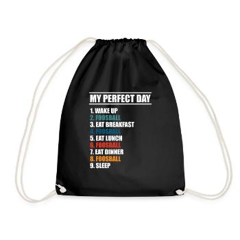 My Perfect Day Table Soccer Player Foosball - Turnbeutel - Schwarz - Vorne