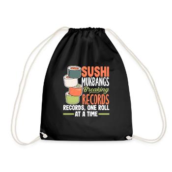 Mukbang and Sushi - Turnbeutel - Schwarz - Vorne