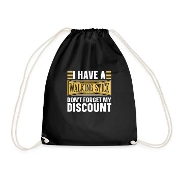 Pension de retraité drôle N’oubliez pas ma réduction - Sac de sport léger - noir - Devant