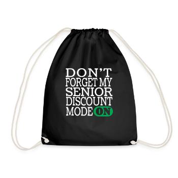 Pension de retraité drôle - Sac de sport léger - noir - Devant
