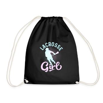 Lacrosse Girl Lacrosse Femme Joueuse - Sac de sport léger - noir - Devant