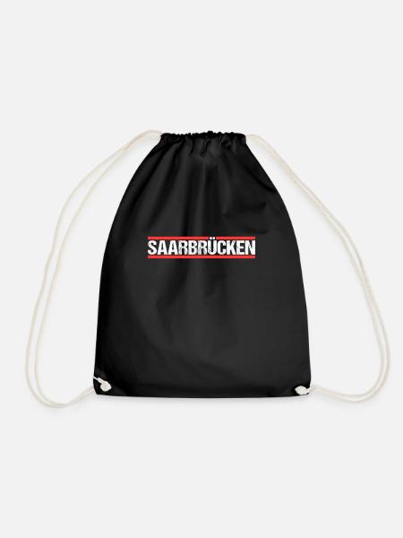 Saarbrückenerin Saarbrückener Saarbrücken - Turnbeutel - Schwarz