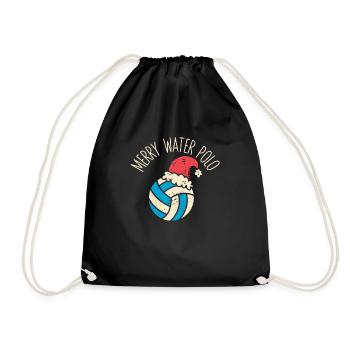 Joyeux joueur de water-polo Entraîneur des fans Noël - Sac de sport léger - noir - Devant