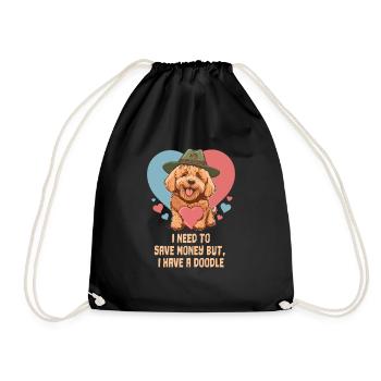 J’ai besoin d’économiser de l’argent mais j’ai un Doodle - Sac de sport léger - noir - Devant