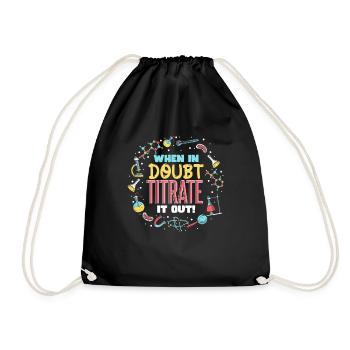 En cas de doute, titrez-le - Sac de sport léger - noir - Devant
