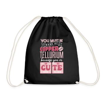 Citation de chimie mignonne - Sac de sport léger - noir - Devant