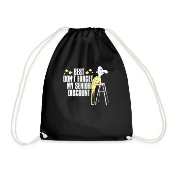 Pension de retraité drôle - Sac de sport léger - noir - Devant