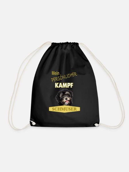 Mein persönlicher Kampfschmuser - Havaneser - Turnbeutel - Schwarz