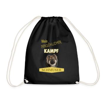 Mein persönlicher Kampfschmuser - Eurasier - Turnbeutel - Schwarz - Vorne