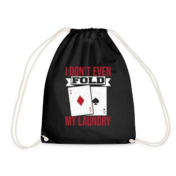 Aces Spades Poker Game Card Je ne plie même pas mon L - Sac de sport léger - noir - Devant