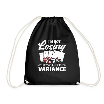 Poker Aces Spades I'm Not Losing It's Called Varia - Drawstring Bag - black - Front