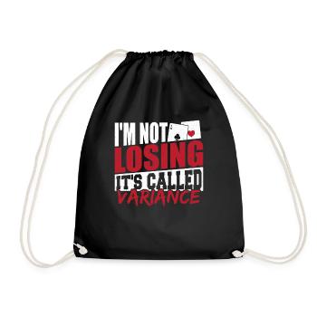 I'm Not Losing It's Called Variance Poker Aces Spa - Drawstring Bag - black - Front