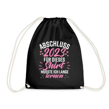 Abschluss 2023 - Turnbeutel - Schwarz - Vorne