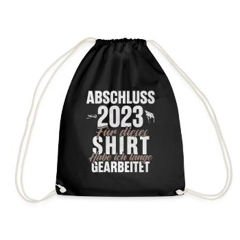 Abschluss 2023 - Turnbeutel - Schwarz - Vorne