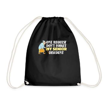 Pension de retraité drôle - Sac de sport léger - noir - Devant