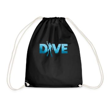 Plongée Plongée Funny Ocean Diver Apnée - Sac de sport léger - noir - Devant