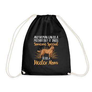 Australian Cattle Dog Red Blue Heeler - Drawstring Bag - black - Front