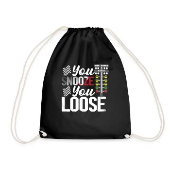 You Snooze You Loose Drag Racer Muscle Car - Turnbeutel - Schwarz - Vorne