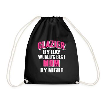 Glazier By Day World’s Best Mom By Night Funny - Sac de sport léger - noir - Devant