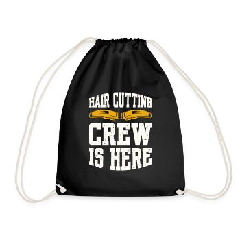 Hair Cutting Crew Is Here - Turnbeutel - Schwarz - Vorne