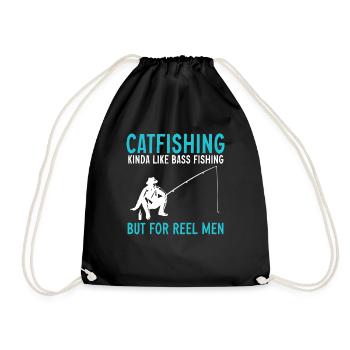 Catfish Fishing Catfish Anglers - Drawstring Bag - black - Front