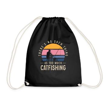 Catfish Fishing Catfish Anglers - Drawstring Bag - black - Front