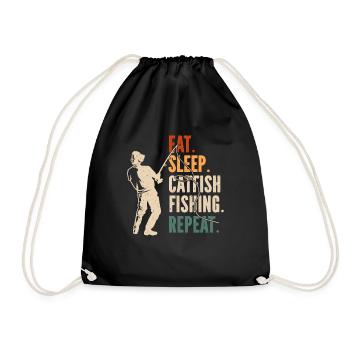 Catfish Fishing Catfish Anglers - Drawstring Bag - black - Front