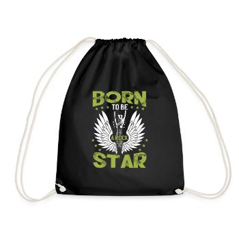Né pour être un guitariste rock star - Sac de sport léger - noir - Devant