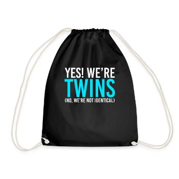 Oui étaient des jumeaux Non n’étaient pas identiques - Sac de sport léger - noir - Devant