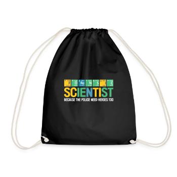 Criminology Forensic Scientist Are Police Heroes - Drawstring Bag - black - Front