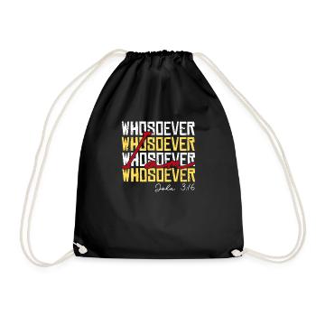 I'm A Whosoever Bible Scripture Modern Christian - Drawstring Bag - black - Front