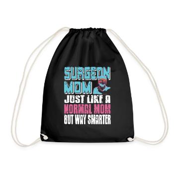 Chirurgien MOM comme un MOM normal mais beaucoup plus intelligent - Sac de sport léger - noir - Devant