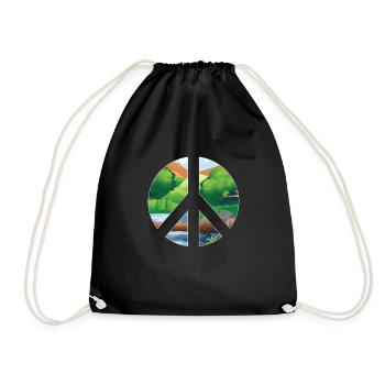 Inspirational Environmentalist Conservationist - Drawstring Bag - black - Front