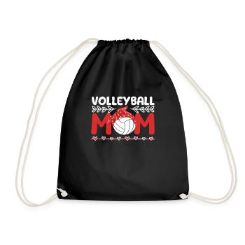 Volleyball Maman Jour de jeu Drôle de joueur de sport Fan - Sac de sport léger - noir - Devant