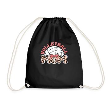 Volleyball Maman Jour de jeu Drôle de joueur de sport Fan - Sac de sport léger - noir - Devant