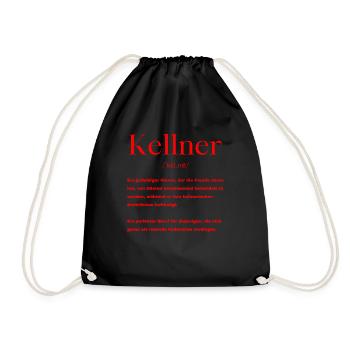 Kellner Definition - Turnbeutel - Schwarz - Vorne