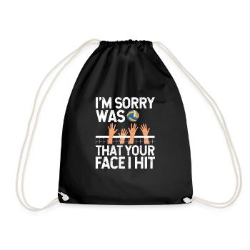I'm sorry, that was your face that I - Drawstring Bag - black - Front