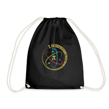 Science Lover Chemistry Biology Physics Maths - Drawstring Bag - black - Front