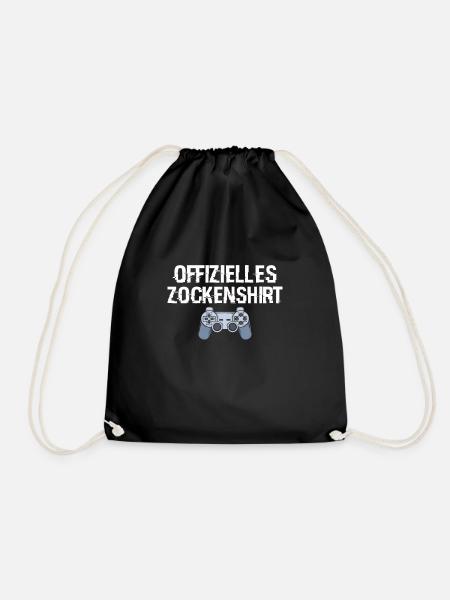 Zocken - Turnbeutel - Schwarz