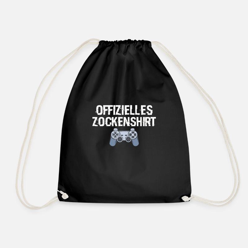 Zocken - Turnbeutel - Schwarz