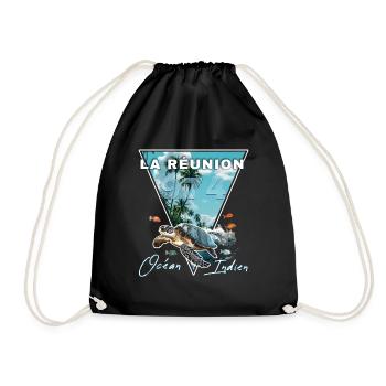 L'île de la Réunion 974 Océan Indien Cadeau - Sac de sport léger - noir - Devant