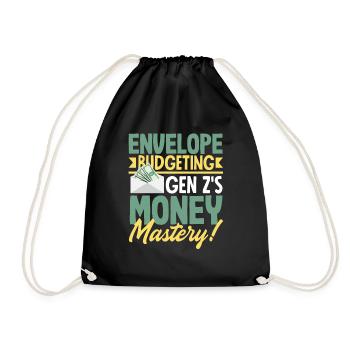 Envelope Budgeting - Money Mastery - Turnbeutel - Schwarz - Vorne